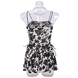 SUPER WHOLESALE | Stretch Spaghetti Strap Mesh Backless Dress