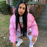Puffy Down Coat in Solid