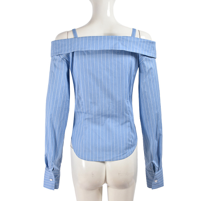 SUPER WHOLESALE | Off-shoulder Statement Shirt