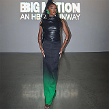 SUPER WHOLESALE | Layered Collar Pu Material Off-shoulder Top in Black