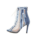 SUPER WHOLESALE | Annabelle Denim High Heels