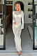 SUPER WHOLESALE | Backless Solid Color Long Sleeve Knit Maxi Dress