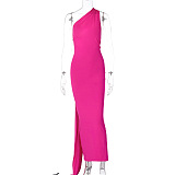 SUPER WHOLESALE | Backless Ruched Sleeveless Slim-Fit Solid Color Dress