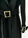 SUPER WHOLESALE | Woolen Tied-waist Trench Coat