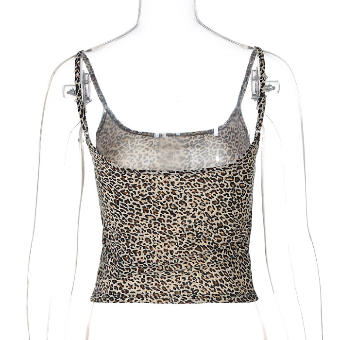 SUPER WHOLESALE |Crop Strapless Tube Top Leopard