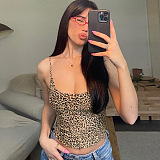 SUPER WHOLESALE |Crop Strapless Tube Top Leopard