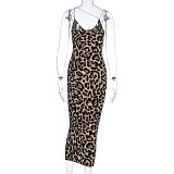 SUPER WHOLESALE | Stylish and sexy sleeveless V-neck spaghetti strap midi dress