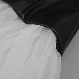 SUPER WHOLESALE |Contrast-color Panelled Maxi Dress