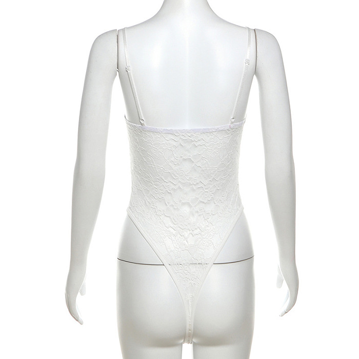 SUPER WHOLESALE | Lace Strappy Corset in White