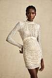SUPER WHOLESALE | Noémie Crystal-embellished Draped Mini Dress