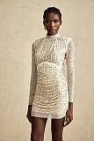 SUPER WHOLESALE | Noémie Crystal-embellished Draped Mini Dress