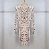 SUPER WHOLESALE | Noémie Crystal-embellished Draped Mini Dress