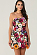 SUPER WHOLESALE | Floral Embroidered Strapless Slim-fit Dress