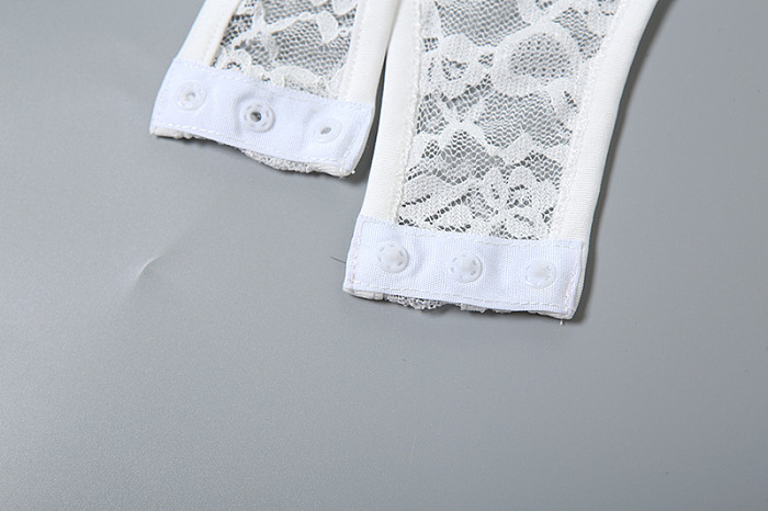SUPER WHOLESALE | Lace Strappy Corset in White