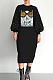 SUPER WHOLESALE | Bubble Sleeve Beaded Appliqué Long Sleeve Dress