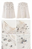 SUPER WHOLESALE | Embellished Cape-design Jacket