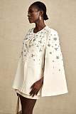 SUPER WHOLESALE | Embellished Cape-design Jacket