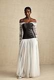SUPER WHOLESALE |Contrast-color Panelled Maxi Dress