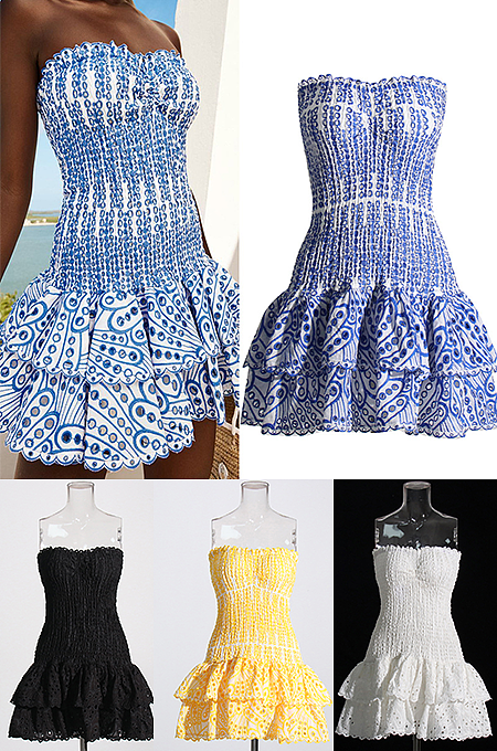 SUPER WHOLESALE | Georgiana broderie-anglaise off-shoulder mini dress