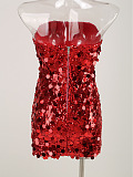SUPER WHOLESALE | Strapless Sequin Bodycon Dress – Elegant High-End Evening Gown