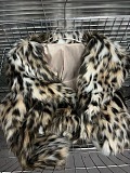 SUPER WHOLESALE | Lucie leopard-print faux-fur jacket