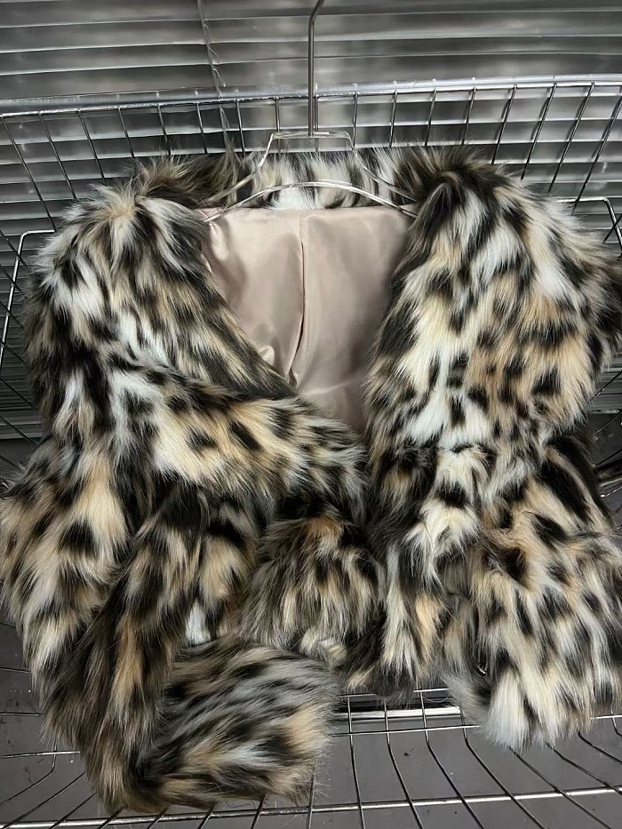 SUPER WHOLESALE | Lucie leopard-print faux-fur jacket