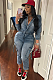 SUPER WHOLESALE | Washed High-Stretch Long Sleeve Jumpsuit