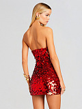 SUPER WHOLESALE | Strapless Sequin Bodycon Dress – Elegant High-End Evening Gown