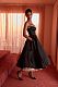 SUPER WHOLESALE | Spaghetti Strap Stiff Mesh Flared Maxi Gown – Elegant Slim-Fit Dress