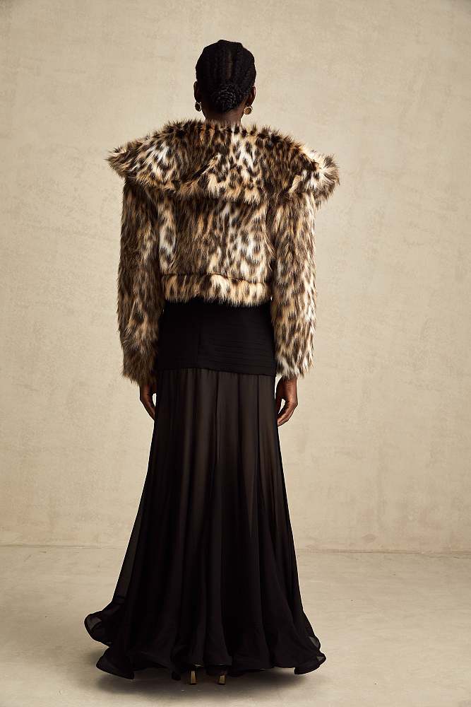 SUPER WHOLESALE | Lucie leopard-print faux-fur jacket
