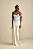 SUPER WHOLESALE | Lisette lace-trim Panelled Maxi Dress