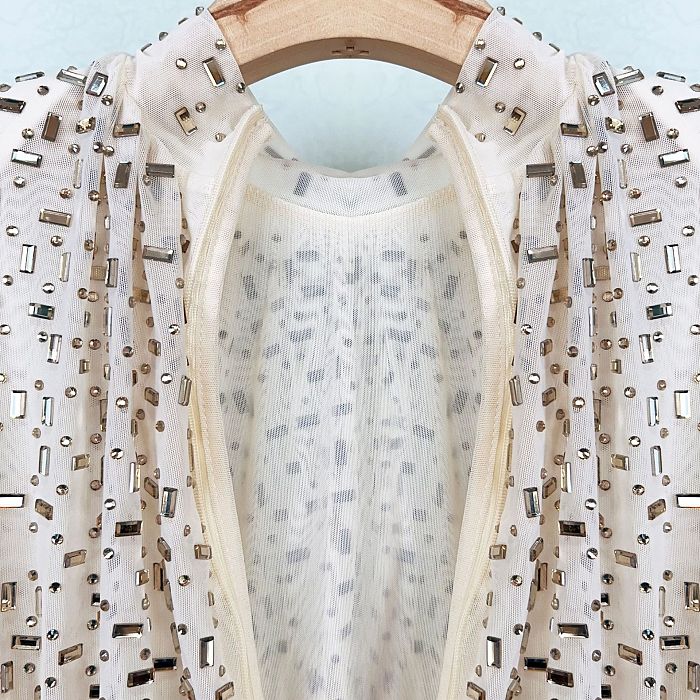 SUPER WHOLESALE | Noémie Crystal-embellished Draped Mini Dress