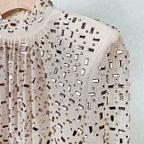 SUPER WHOLESALE | Noémie Crystal-embellished Draped Mini Dress