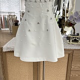 SUPER WHOLESALE | Melisande white embellished mini dress