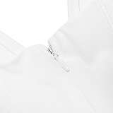 SUPER WHOLESALE |Off-shoulder Corset Midi Dress White