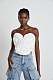 SUPER WHOLESALE |White Floral-appliqué Top