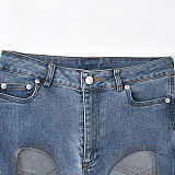 WHOLESALE | Sheer-panelled Jeans