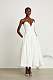 SUPER WHOLESALE |Off-shoulder Corset Midi Dress White