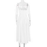 SUPER WHOLESALE |Off-shoulder Corset Midi Dress White