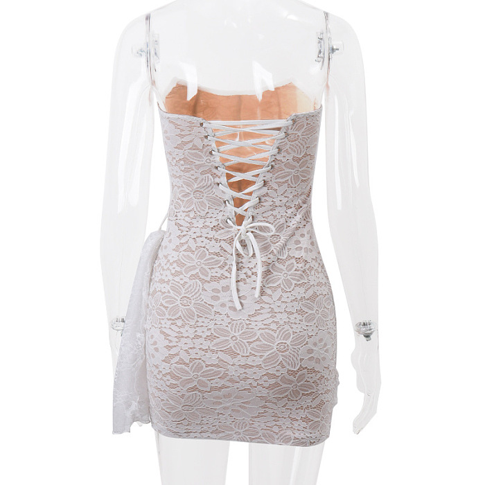 SUPER WHOLESALE |   Sexy Lace Off-Shoulder Bodycon Dress