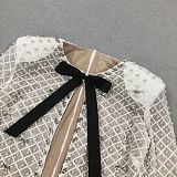 SUPER WHOLESALE | Strapless Short Skirt with Pearl Decoration