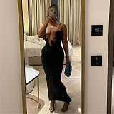 SUPER WHOLESALE |  Sexy Hollow-Out Spaghetti Strap Backless Fitted Dress