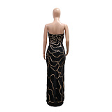 SUPER WHOLESALE |  Women's Sensual V-Neck Strapless Dress