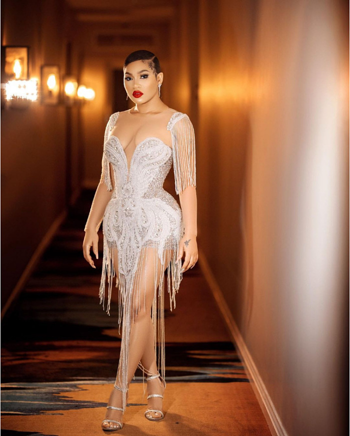 SUPER WHOLESALE |  Sexy Gold-Trimmed Tassel Evening Dress Bodycon Skirt