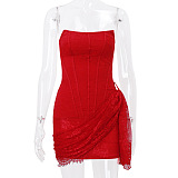 SUPER WHOLESALE |   Sexy Lace Off-Shoulder Bodycon Dress