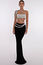 SUPER WHOLESALE |  Evening Party Two-Piece Set: Top + Long Bandage Skirt