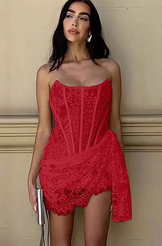 SUPER WHOLESALE |   Sexy Lace Off-Shoulder Bodycon Dress
