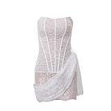 SUPER WHOLESALE |   Sexy Lace Off-Shoulder Bodycon Dress