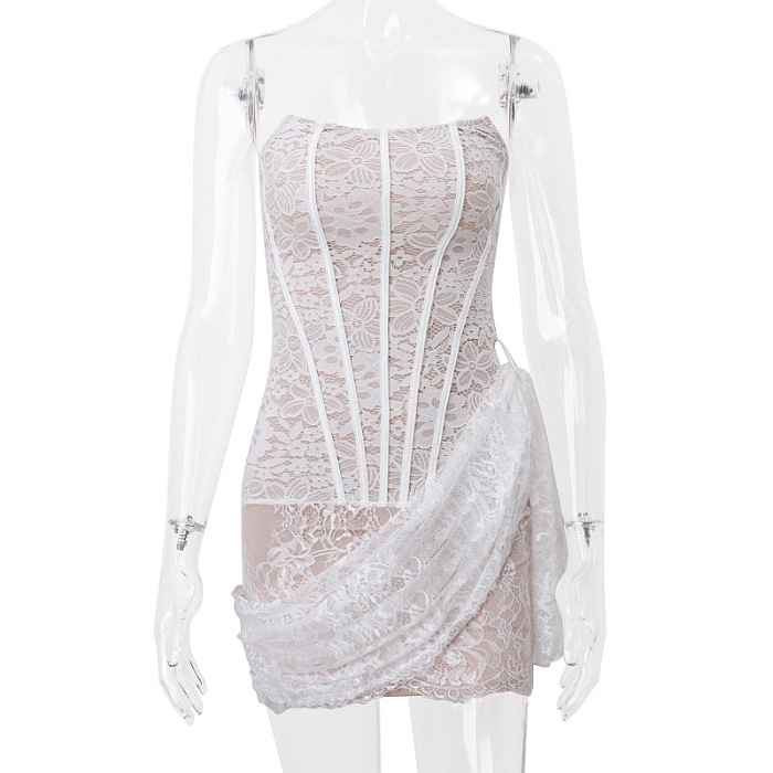 SUPER WHOLESALE |   Sexy Lace Off-Shoulder Bodycon Dress