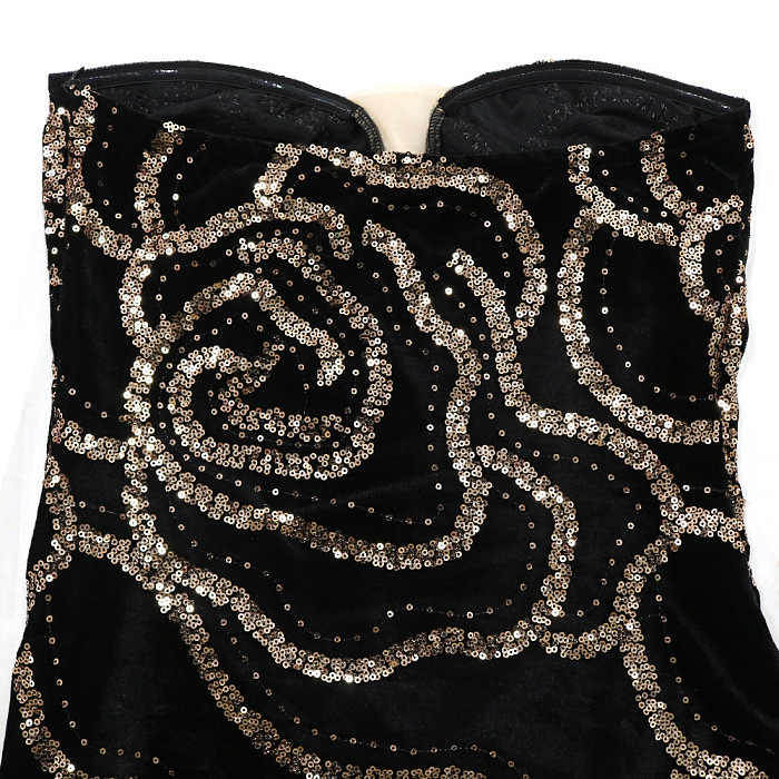 SUPER WHOLESALE |  Women's Sensual V-Neck Strapless Dress